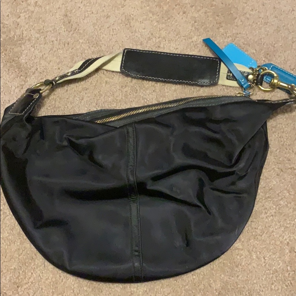 Plain Jet Balck Vintage Coach Purse